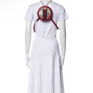 Gucci Red Floral Backpack